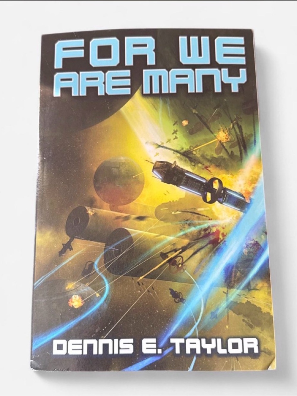 "For We Are Many" - Yellow/Blue Sci‑Fi Paperback